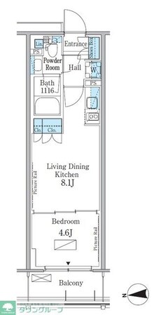 パークアクシス新宿百人町の物件間取画像